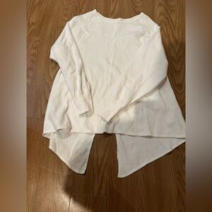NWOT White Asymmetrical Hem Tunic Top